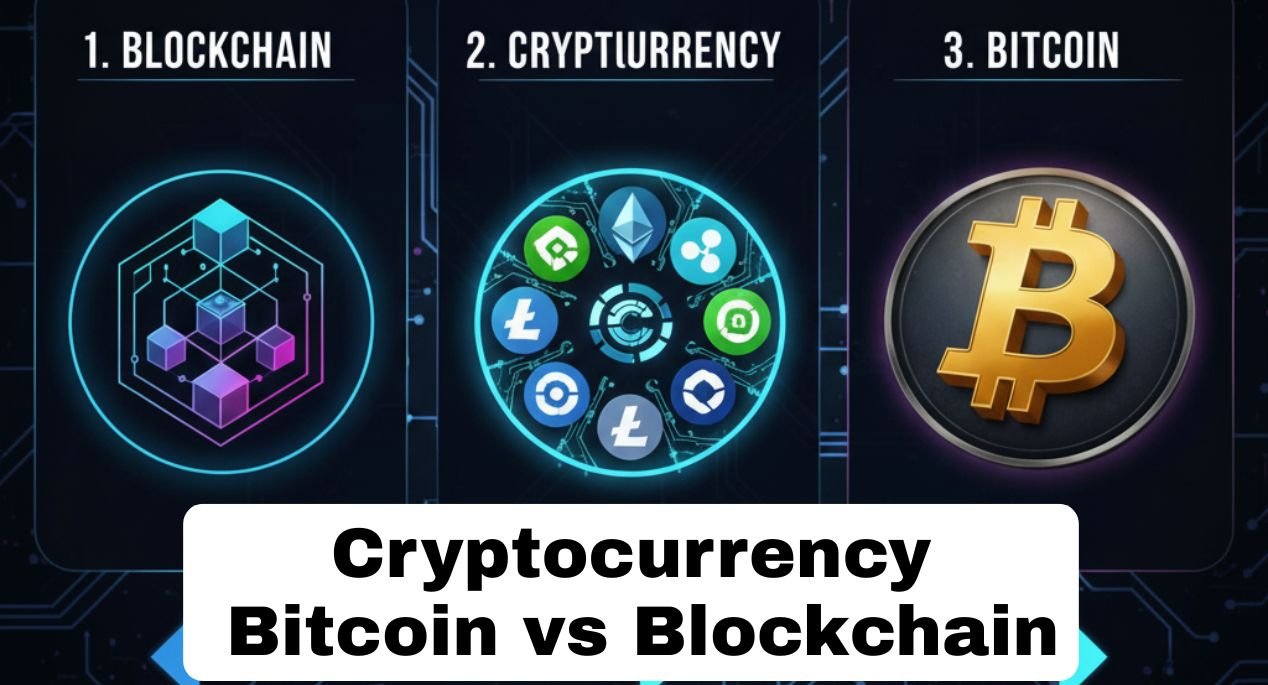 Cryptocurrency vs Bitcoin vs Blockchain